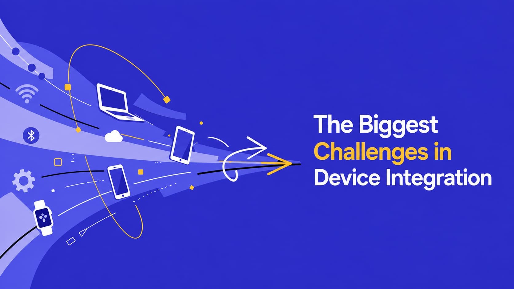 A central device integration gateway connecting varied industrial, wireless, secure, cloud, and scaled device systems