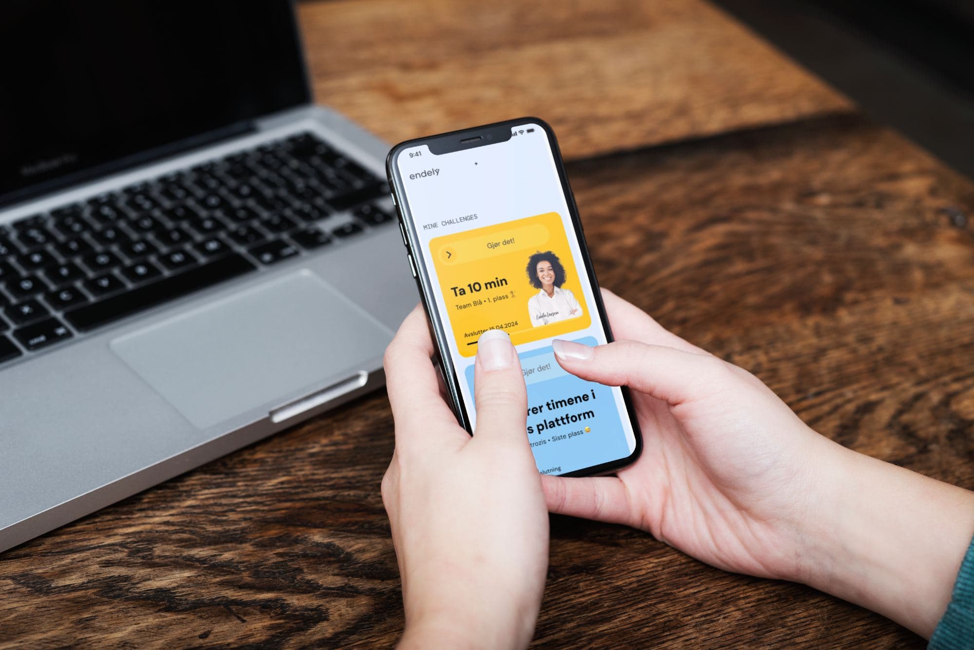 Endely mobile behaviour change platform interface