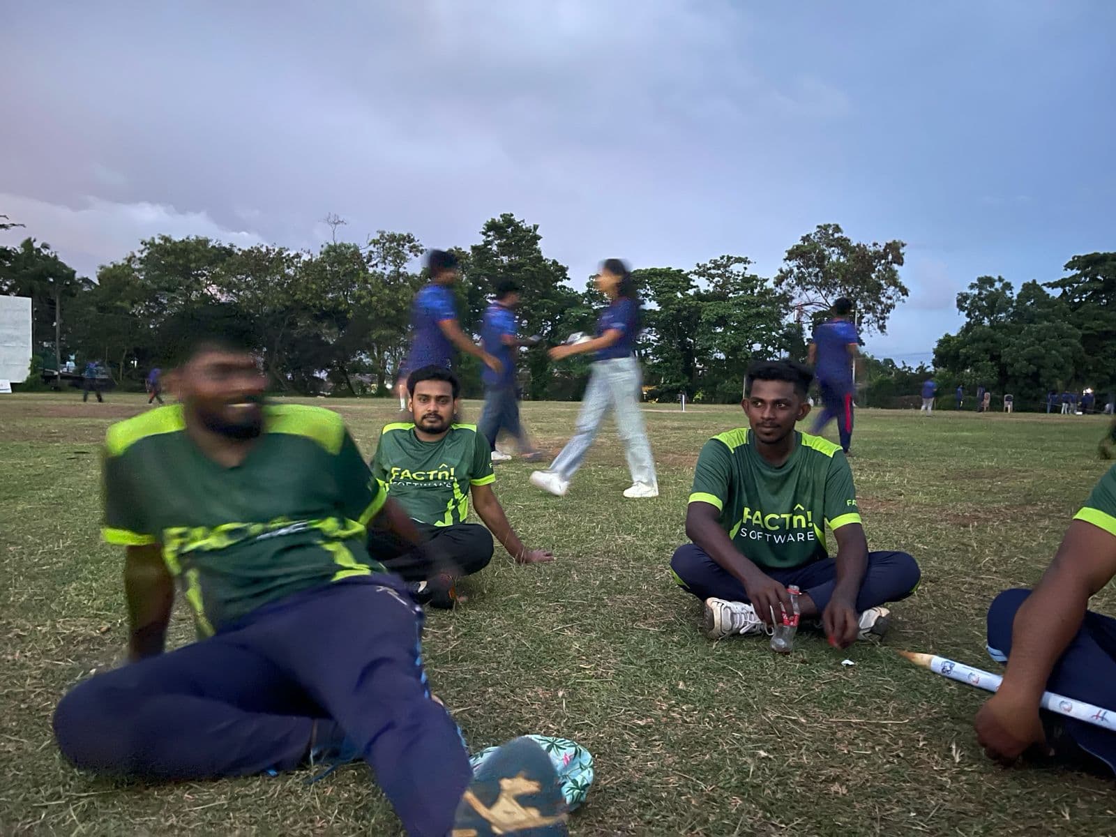 FACTn team at the Moratuwa Campus cricket grounds