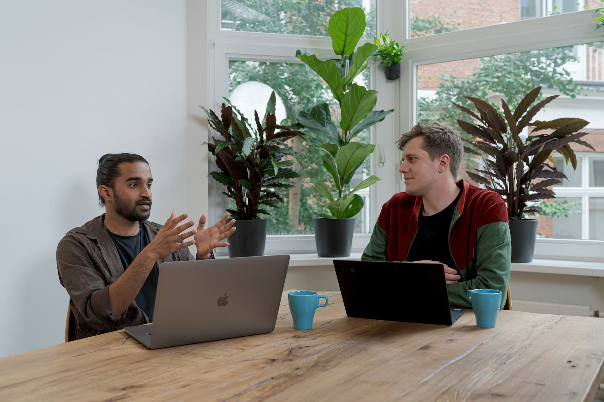 Engineer reviewing code while building a software product