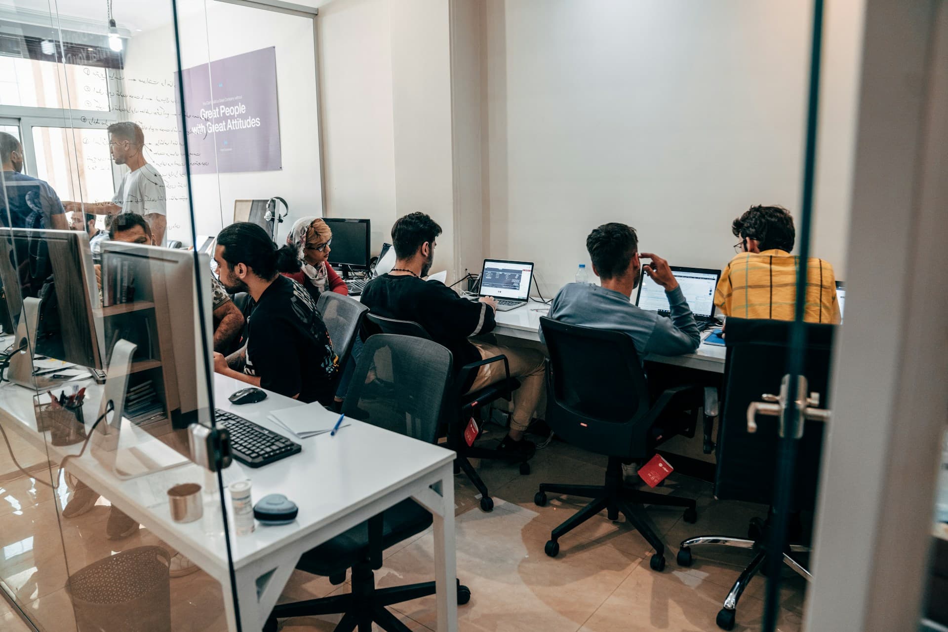 Engineering team collaborating during a product delivery call