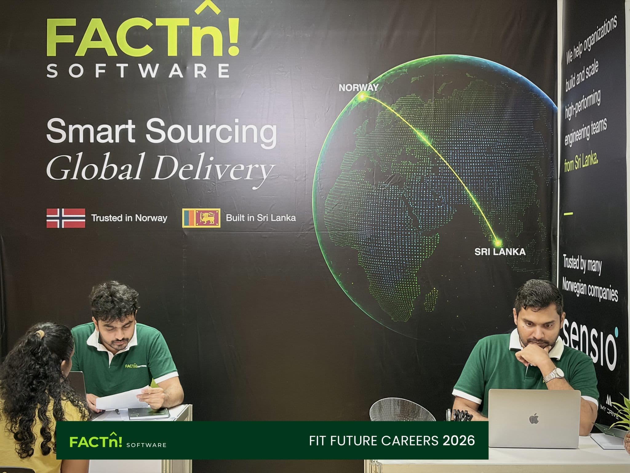 FACTn team working at the FIT Future Careers 2026 booth